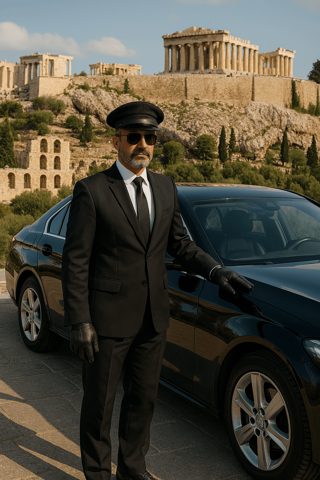 Professional chauffeur service in Greece
